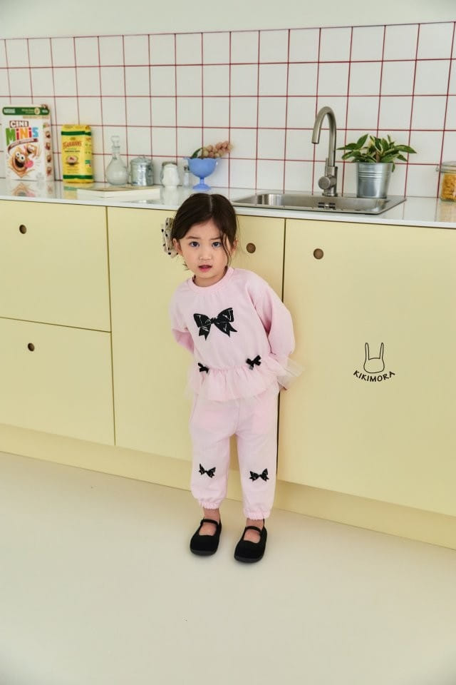 Kikimora - Korean Children Fashion - #magicofchildhood - Simple Ribbon Jogger Pants - 2