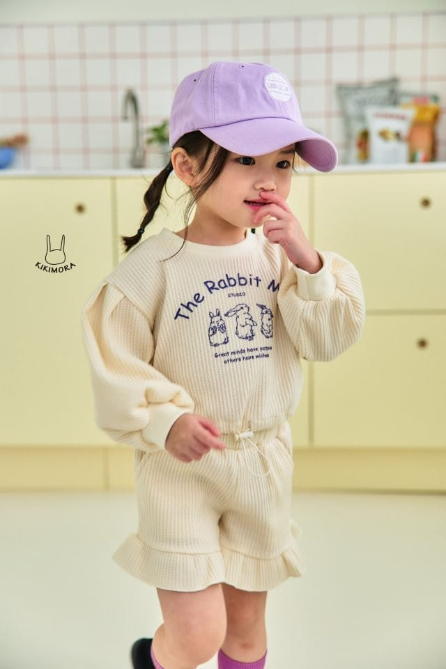Kikimora - Korean Children Fashion - #magicofchildhood - Mumu Rabbit Top Bottom Set - 10