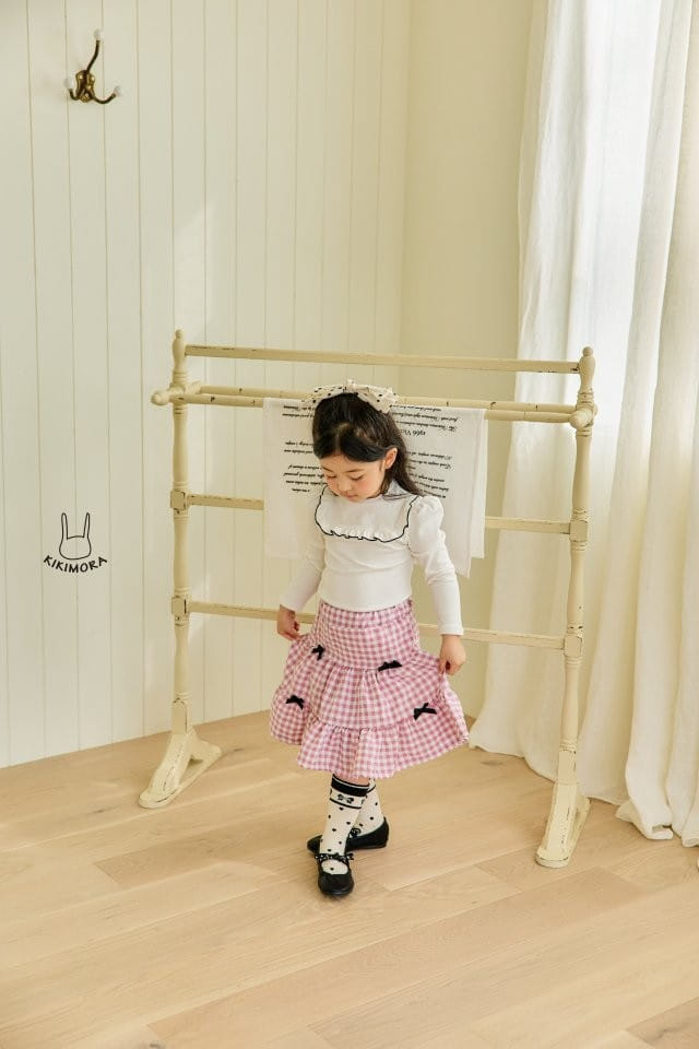 Kikimora - Korean Children Fashion - #magicofchildhood - Check Kan Kang Skirt - 9