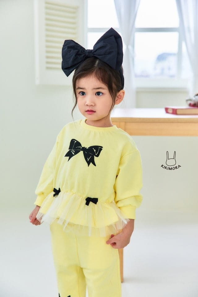 Kikimora - Korean Children Fashion - #minifashionista - Ribbon Sha Sweatshirt - 7