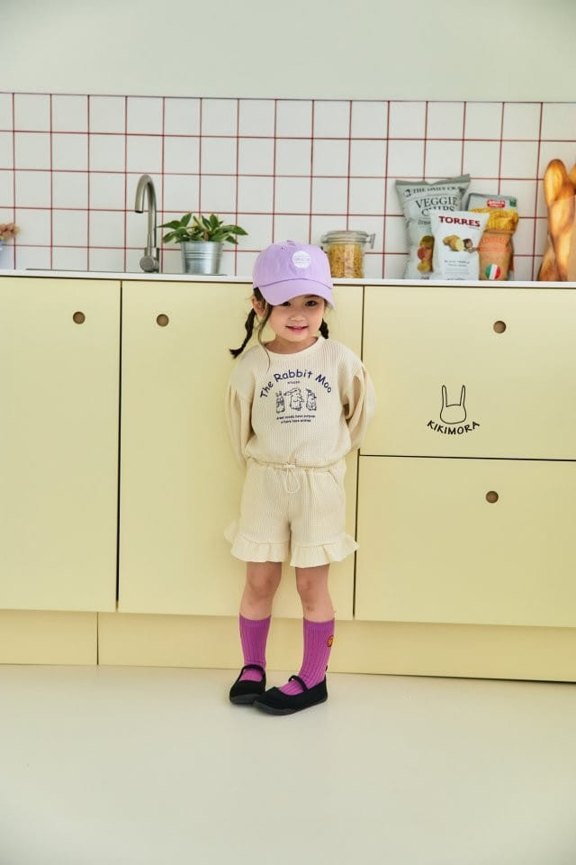 Kikimora - Korean Children Fashion - #prettylittlegirls - Mumu Rabbit Top Bottom Set - 12