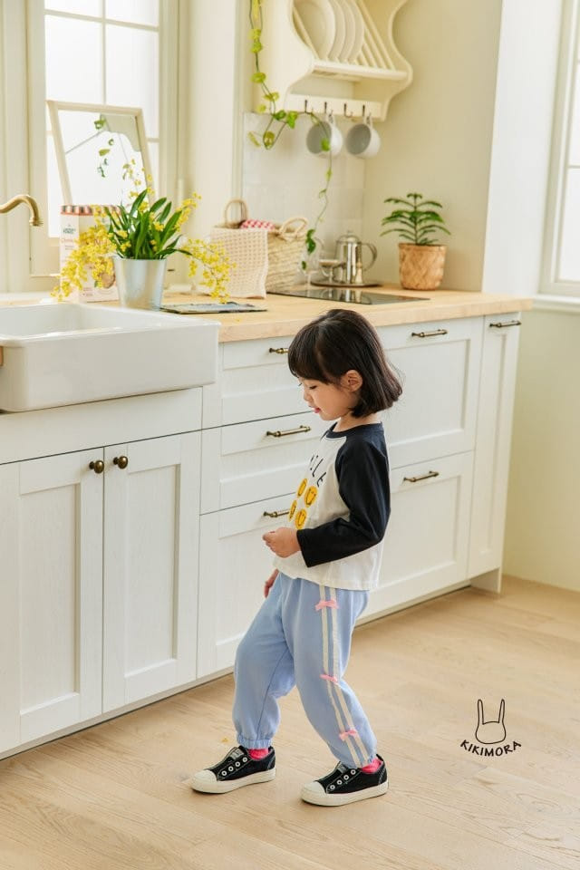 Kikimora - Korean Children Fashion - #stylishchildhood - Smile Raglan Tee - 3