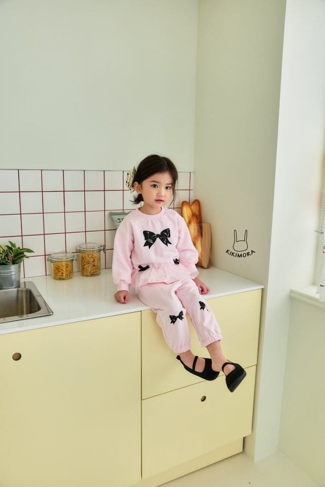Kikimora - Korean Children Fashion - #todddlerfashion - Simple Ribbon Jogger Pants - 5