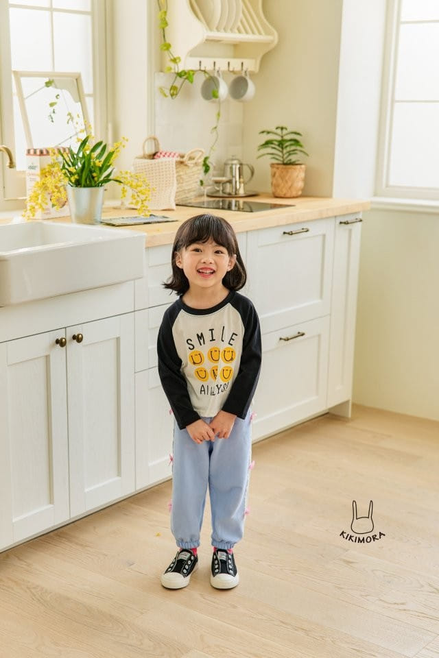Kikimora - Korean Children Fashion - #todddlerfashion - Smile Raglan Tee