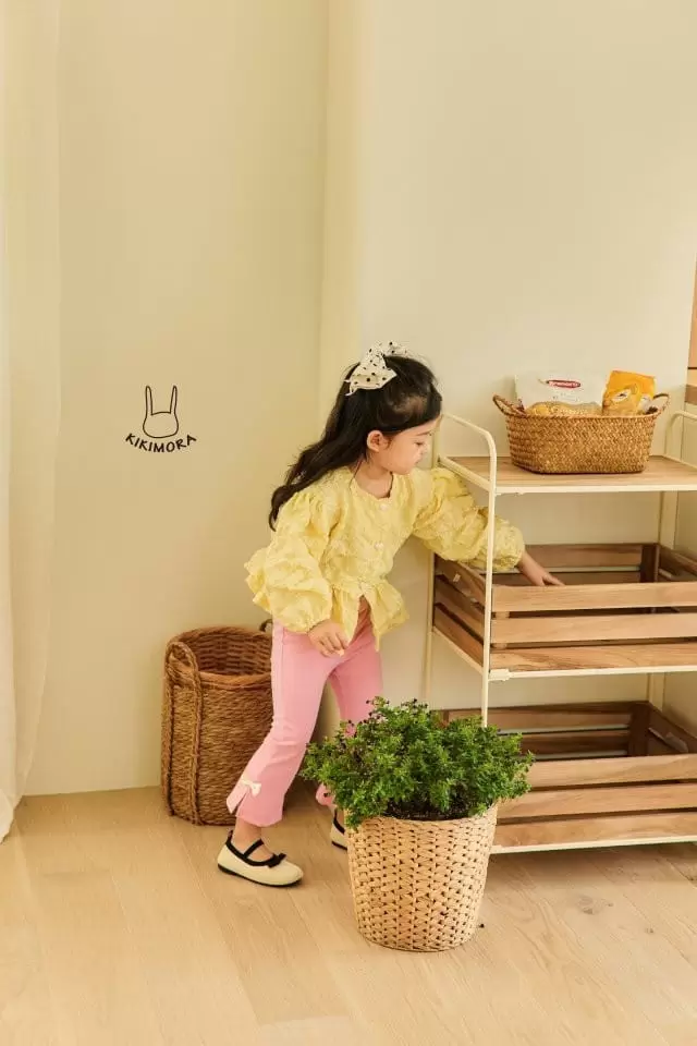 Kikimora - Korean Children Fashion - #toddlerclothing - Edge Ribbon Jogger Pants - 7
