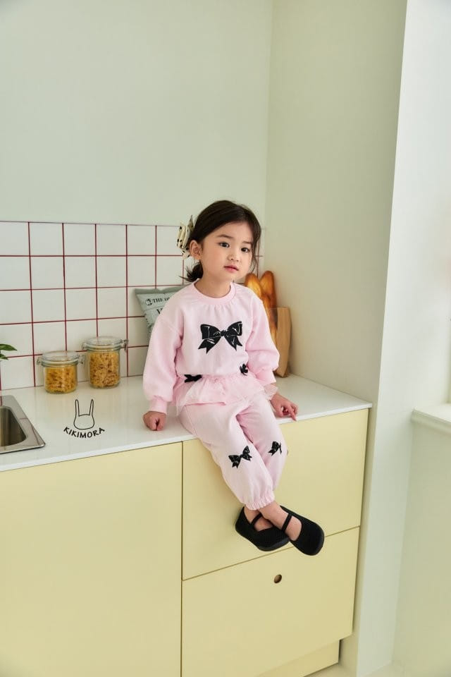 Kikimora - Korean Children Fashion - #toddlerclothing - Simple Ribbon Jogger Pants - 6