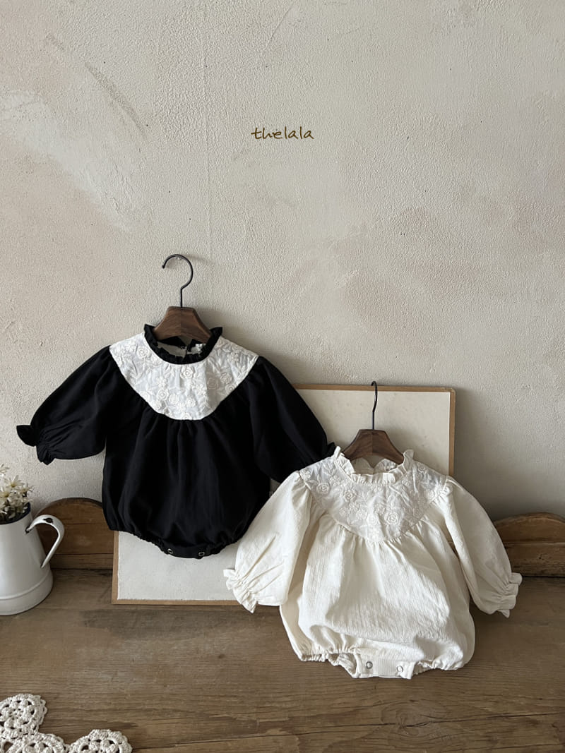 Lala - Korean Baby Fashion - #babyclothing - Black Rose Body Suit