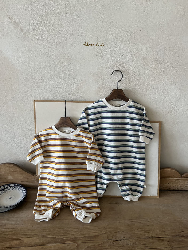 Lala - Korean Baby Fashion - #babyfashion - Two Line  St Body Suit