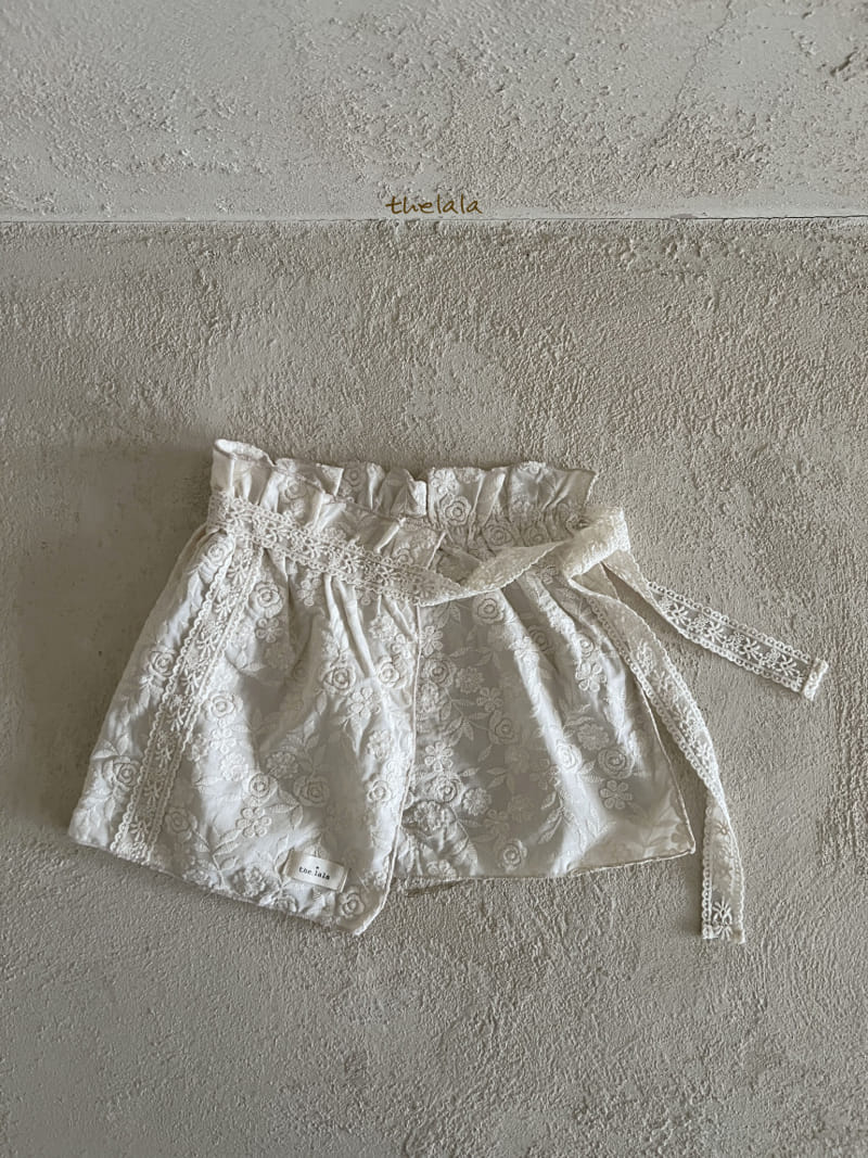 Lala - Korean Baby Fashion - #babygirlfashion - White Rose Apron