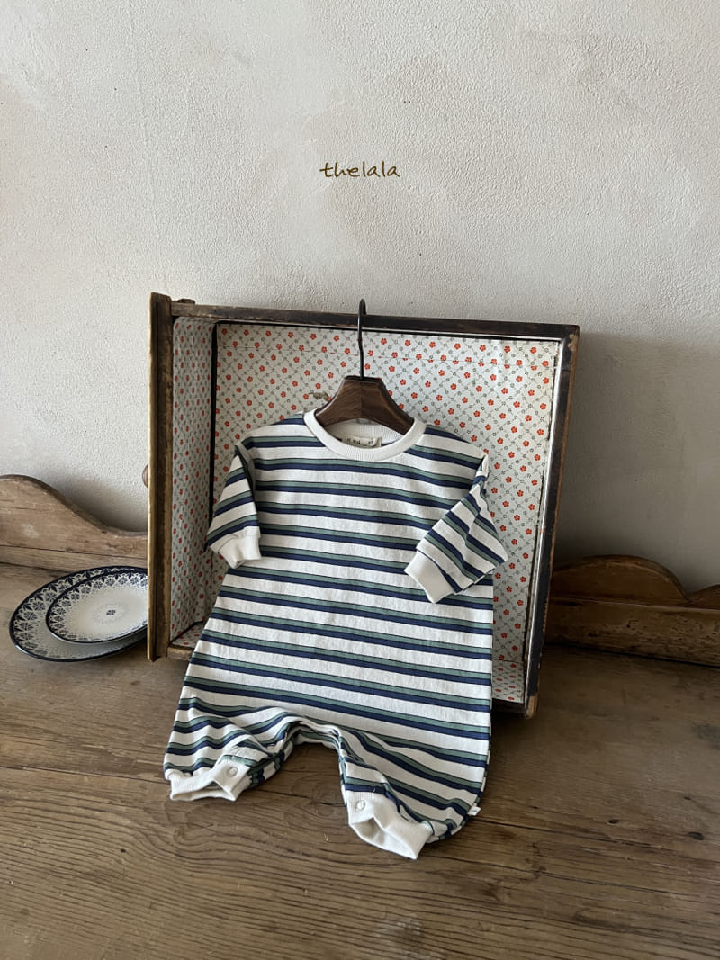 Lala - Korean Baby Fashion - #babygirlfashion - Two Line  St Body Suit - 3