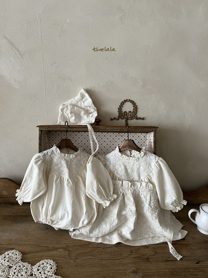 Lala - Korean Baby Fashion - #babylifestyle - White Rose Bonnet - 3