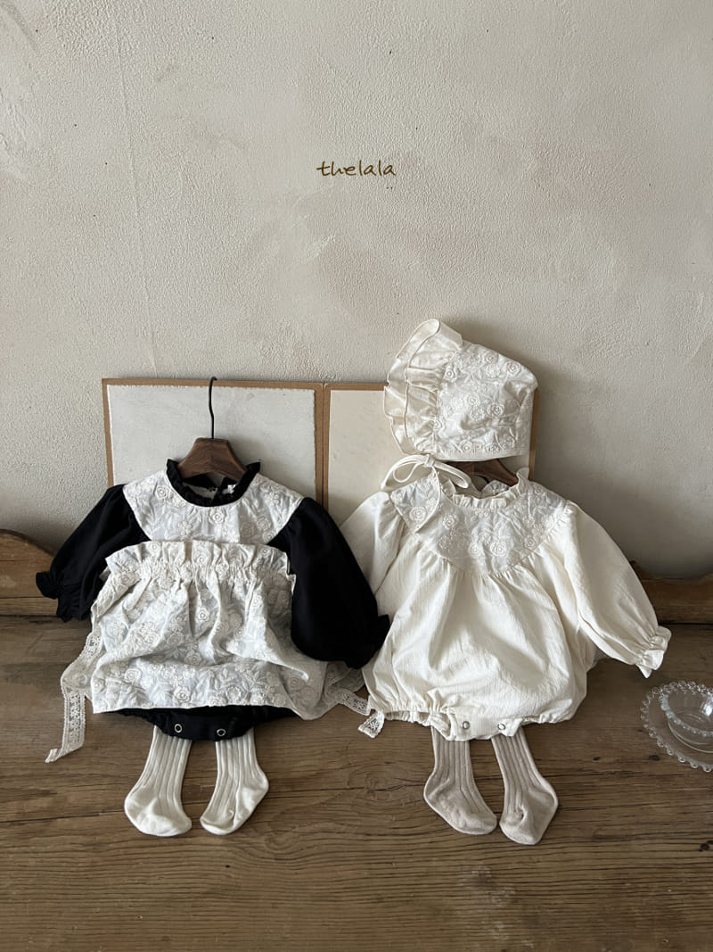 Lala - Korean Baby Fashion - #babylifestyle - White Rose Bonnet - 4