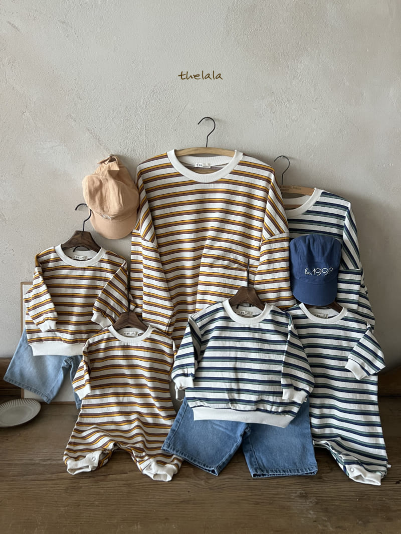 Lala - Korean Baby Fashion - #babyootd - Two Line  St Body Suit - 6