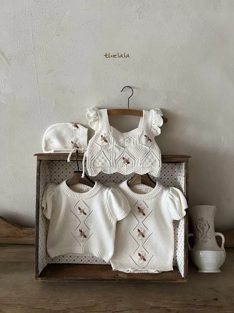 Lala - Korean Baby Fashion - #babyoutfit - Flower Bonnet - 7