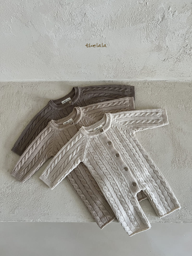Lala - Korean Baby Fashion - #babyoutfit - Churros Knit Body Suit - 5
