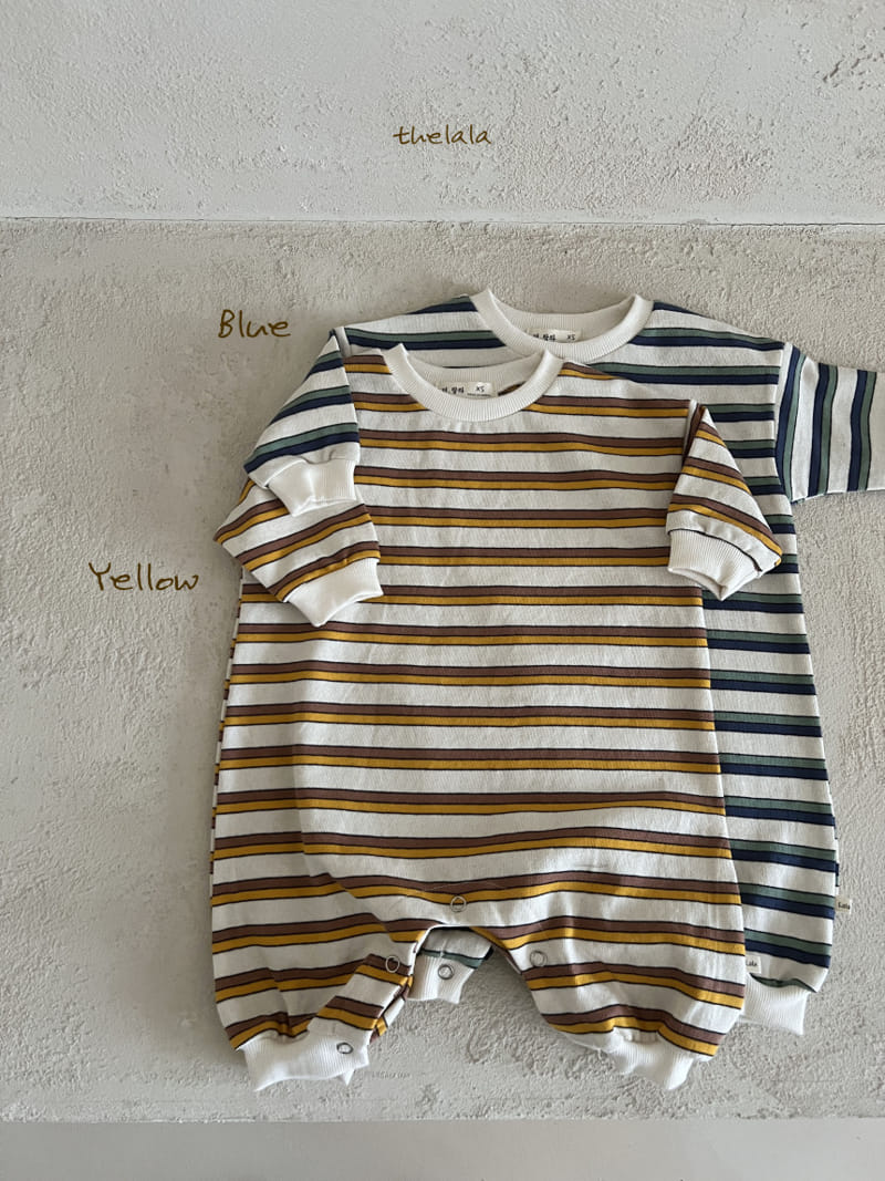Lala - Korean Baby Fashion - #onlinebabyboutique - Two Line  St Body Suit - 10