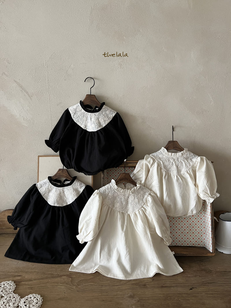 Lala - Korean Children Fashion - #Kfashion4kids - Black Rose One-Piece - 7