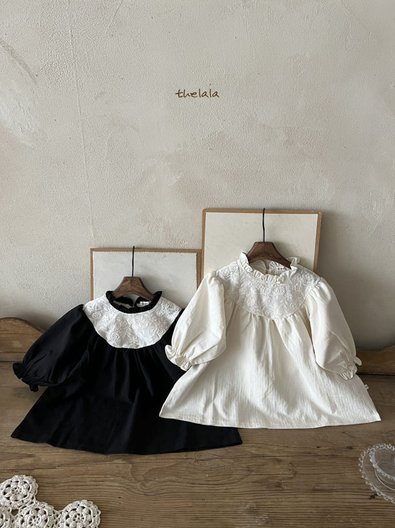 Lala - Korean Children Fashion - #designkidswear - Black Rose One-Piece