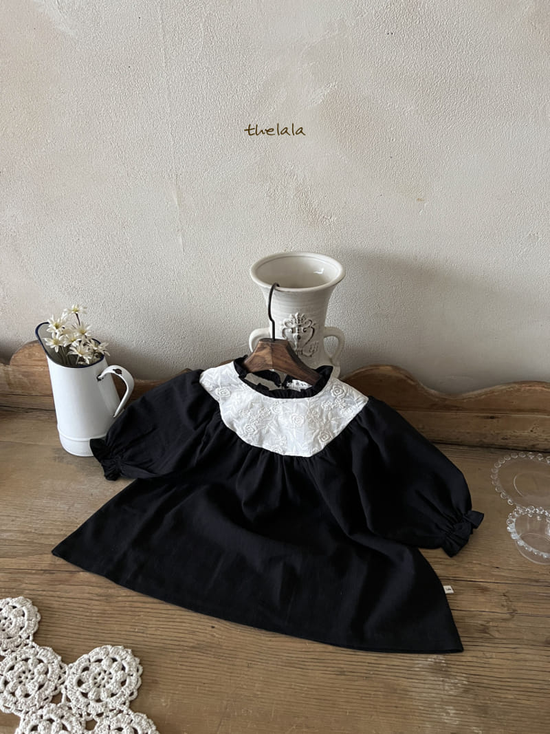 Lala - Korean Children Fashion - #fashionkids - Black Rose One-Piece - 3