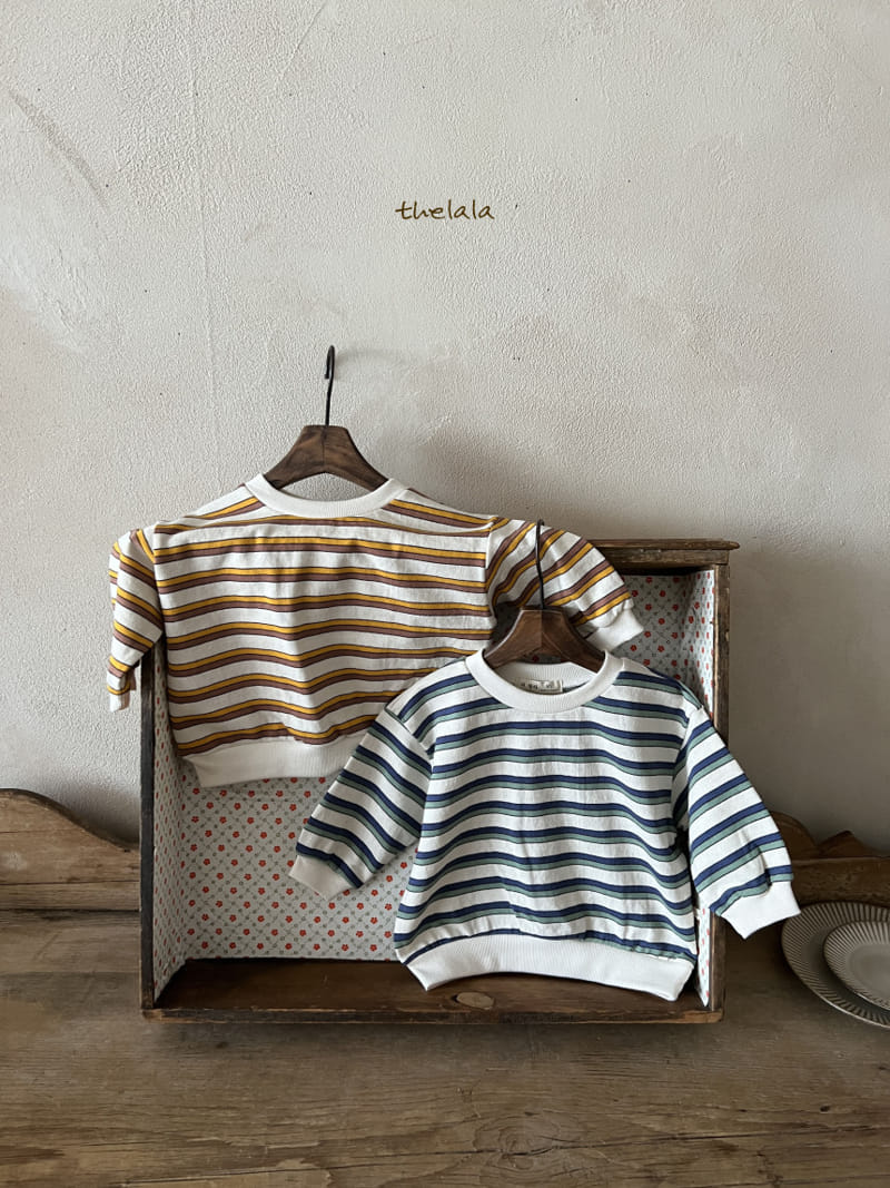 Lala - Korean Children Fashion - #fashionkids - Two Line St Sweatshirt