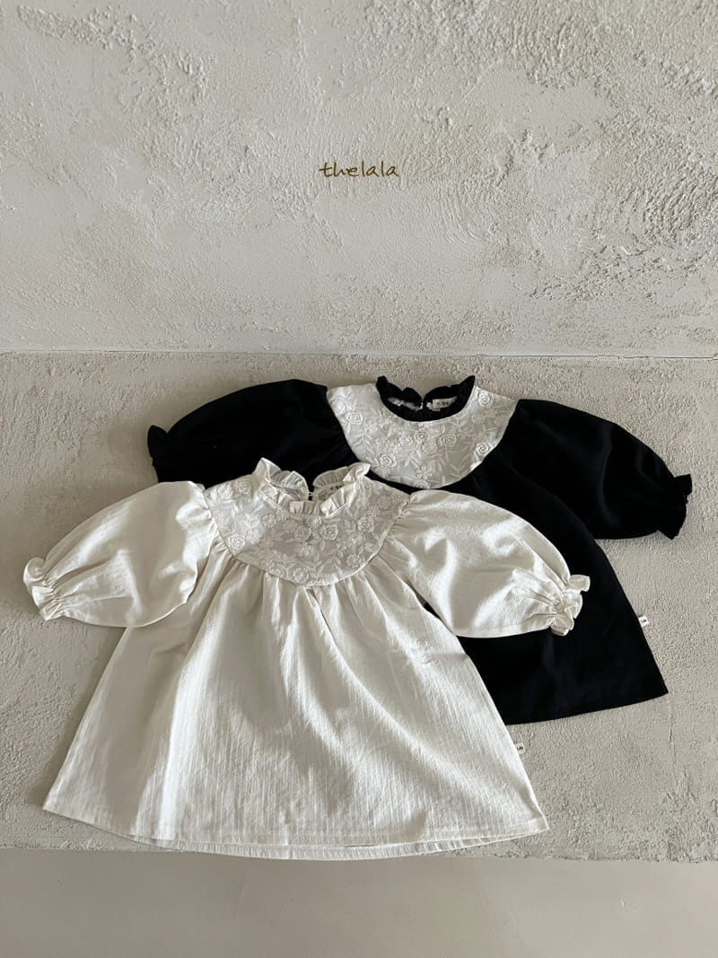 Lala - Korean Children Fashion - #fashionkids - Black Rose One-Piece - 4