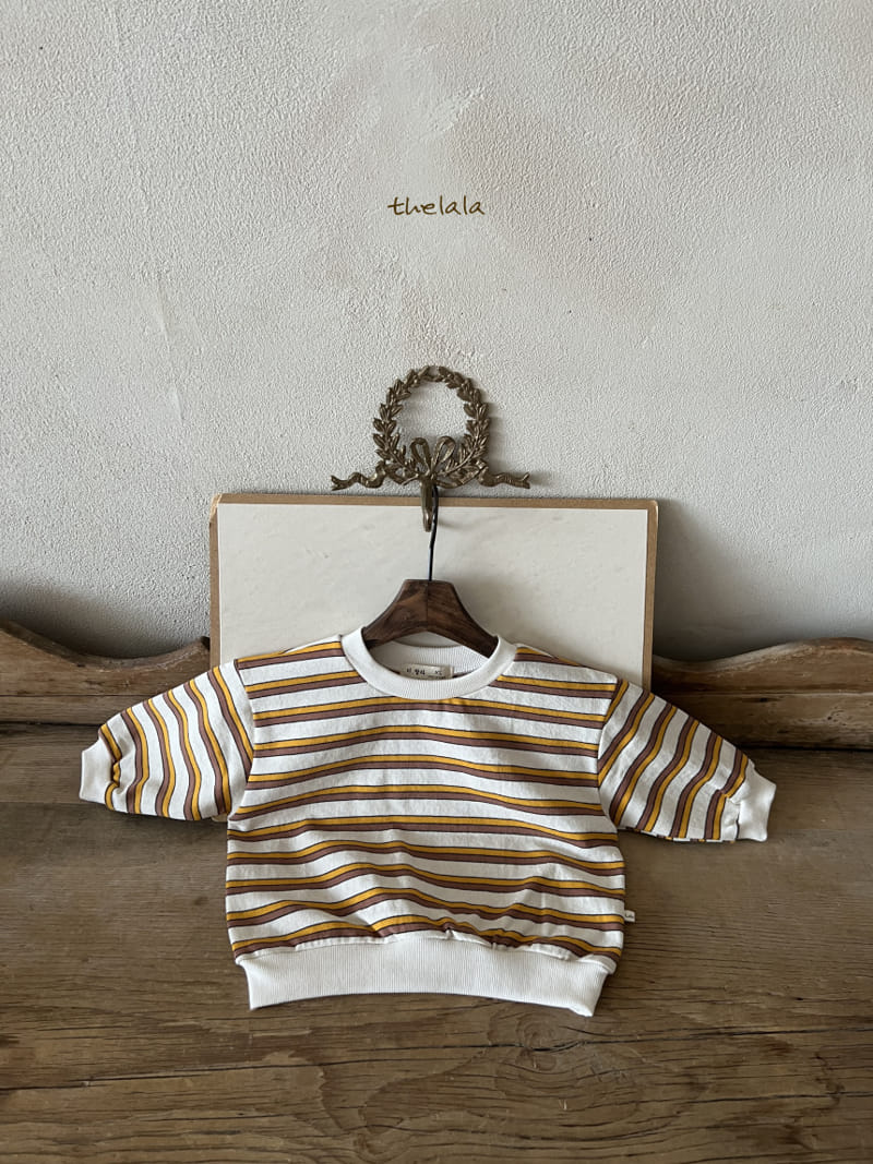 Lala - Korean Children Fashion - #kidsshorts - Two Line St Sweatshirt - 2