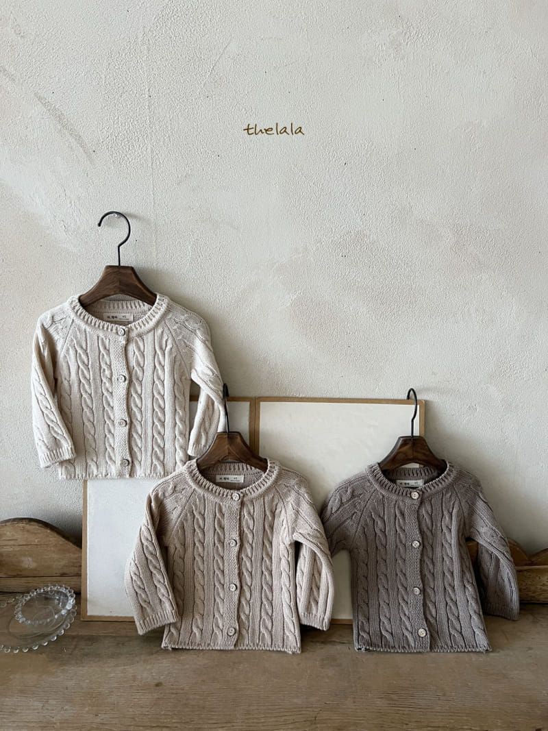 Lala - Korean Children Fashion - #kidsstore - Churros Knit Cardigan