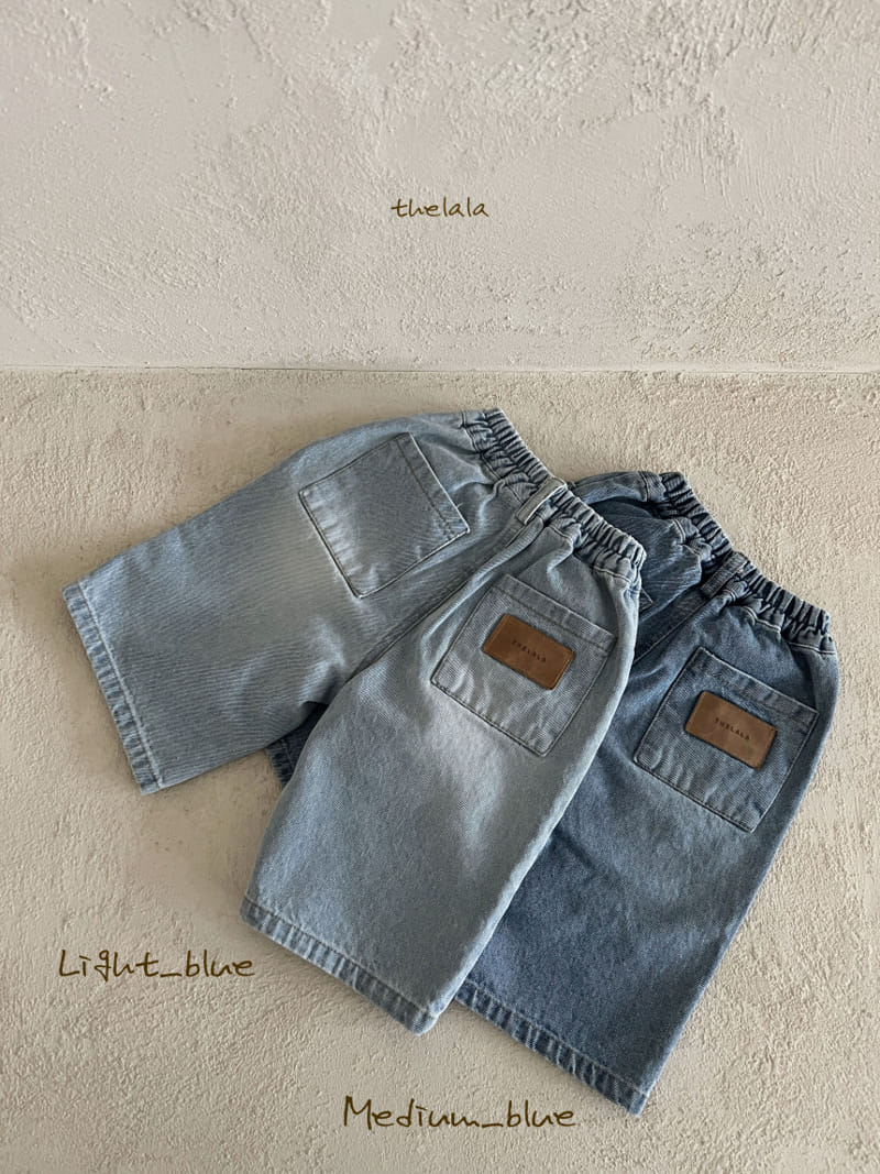 Lala - Korean Children Fashion - #kidzfashiontrend - Wide Denim Pants - 5