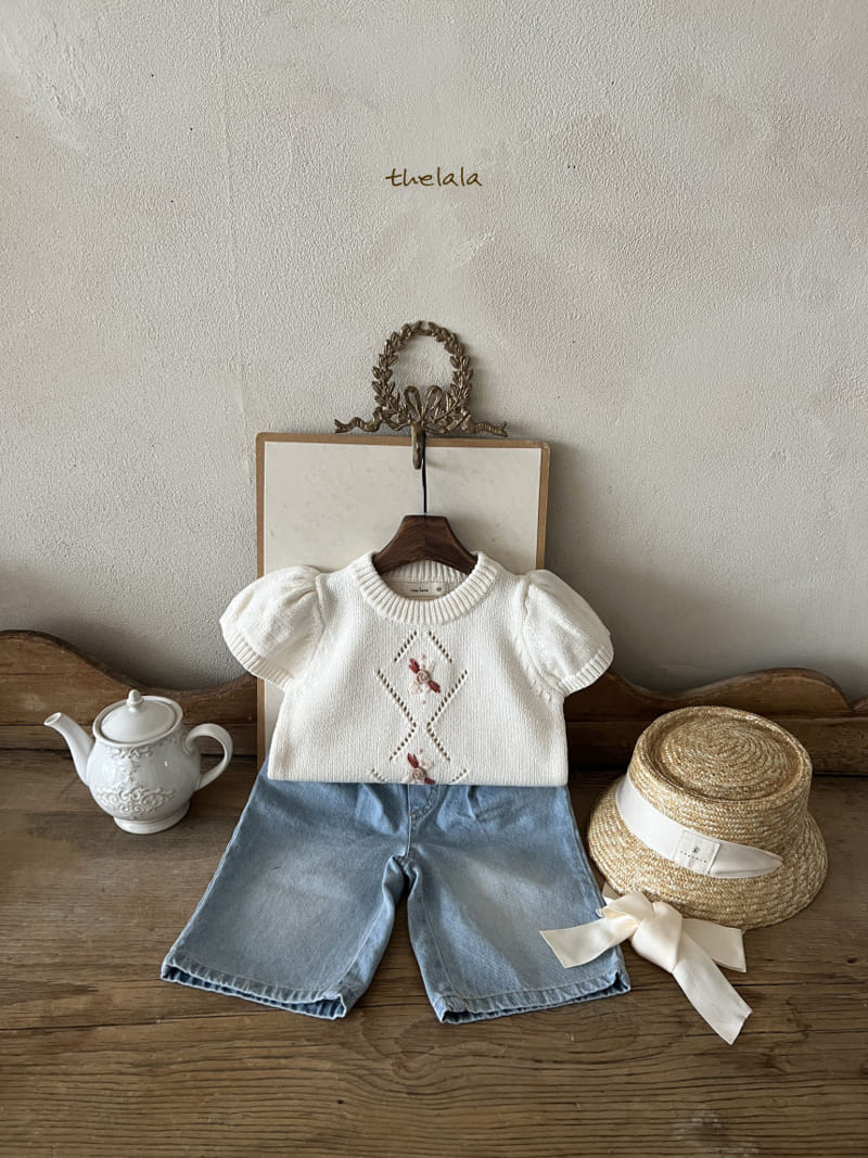 Lala - Korean Children Fashion - #magicofchildhood - Wide Denim Pants - 8
