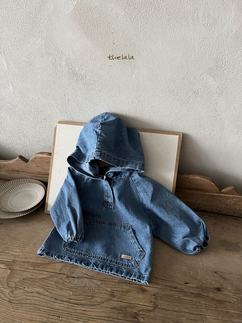 Lala - Korean Children Fashion - #stylishchildhood - Hoody Denim Tee - 3
