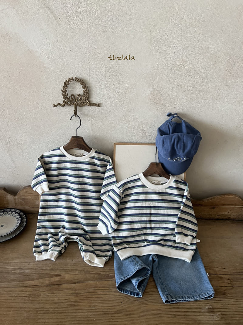 Lala - Korean Children Fashion - #todddlerfashion - Two Line St Sweatshirt - 10