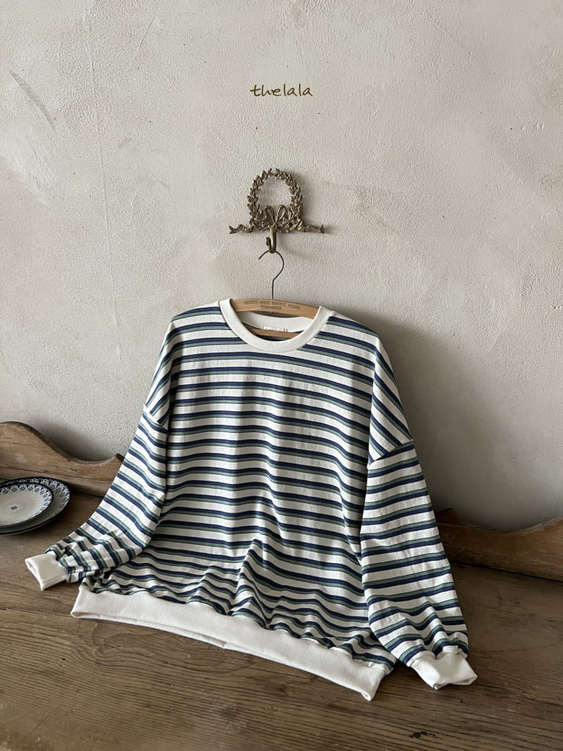 Lala - Korean Women Fashion - #shopsmall - Mom Two Line St Sweatshirt - 3