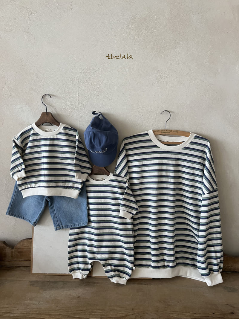 Lala - Korean Women Fashion - #womensfashion - Mom Two Line St Sweatshirt - 7