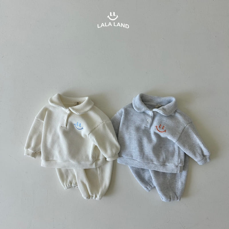 Lalaland - Korean Baby Fashion - #babyboutique - Bebeb Waffle Collar Sweatshirt - 10
