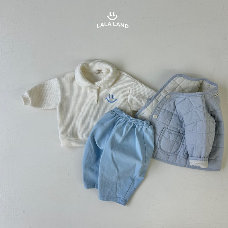 Lalaland - Korean Baby Fashion - #babyboutique - Bebeb Waffle Collar Sweatshirt - 11