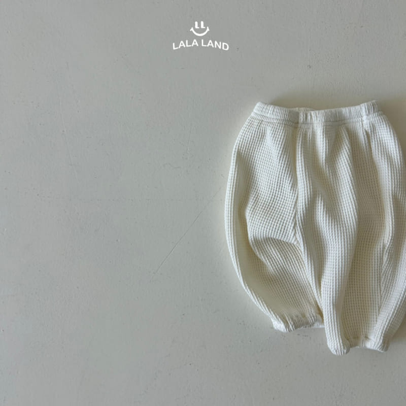 Lalaland - Korean Baby Fashion - #babyboutique - Bebe Waffle Jogger Pants - 9