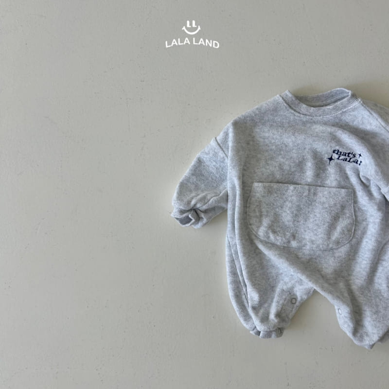 Lalaland - Korean Baby Fashion - #babyfever - Bebe Pocket Terry Body Suit - 3