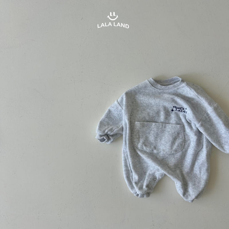 Lalaland - Korean Baby Fashion - #babyfever - Bebe Pocket Terry Body Suit - 4