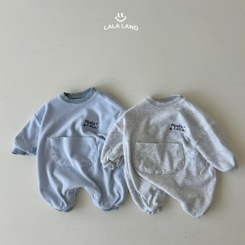 Lalaland - Korean Baby Fashion - #babyootd - Bebe Pocket Terry Body Suit - 7