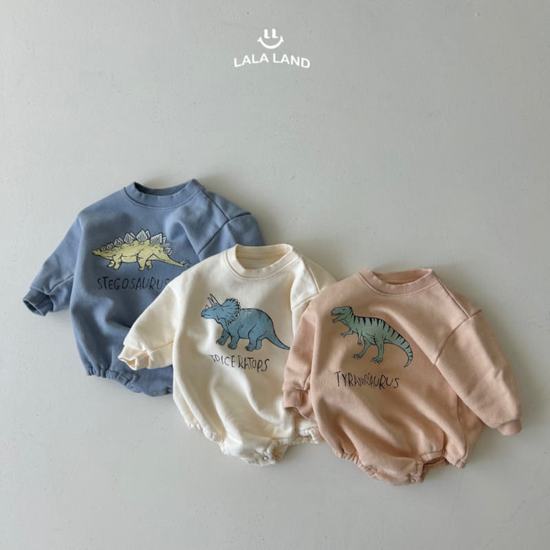 Lalaland - Korean Baby Fashion - #babyoutfit - Bebe Dinosaur Body Suit - 11