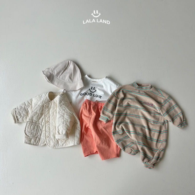 Lalaland - Korean Baby Fashion - #babyoutfit - Bebe Sand Terry Body Suit - 10
