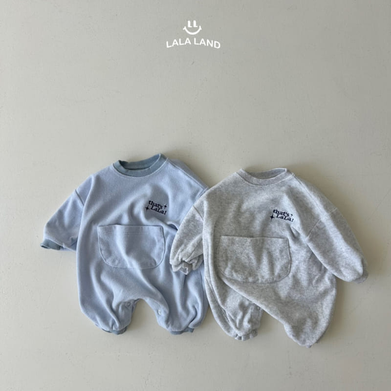 Lalaland - Korean Baby Fashion - #babyoutfit - Bebe Pocket Terry Body Suit - 8