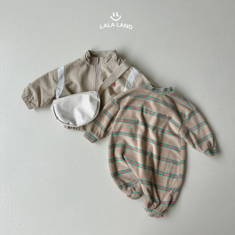 Lalaland - Korean Baby Fashion - #babywear - Bebe Sand Terry Body Suit - 11