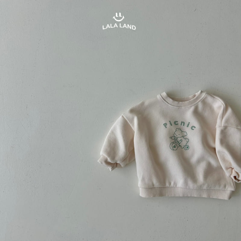 Lalaland - Korean Baby Fashion - #onlinebabyboutique - Bebe Picnic Sweatshirt - 2
