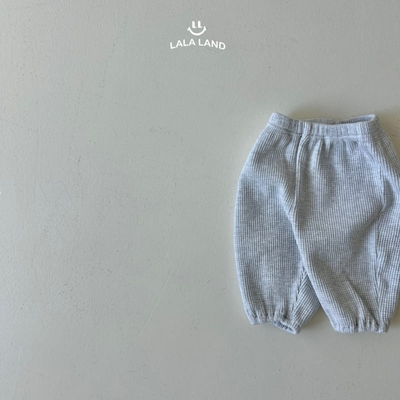 Lalaland - Korean Baby Fashion - #onlinebabyboutique - Bebe Waffle Jogger Pants - 7