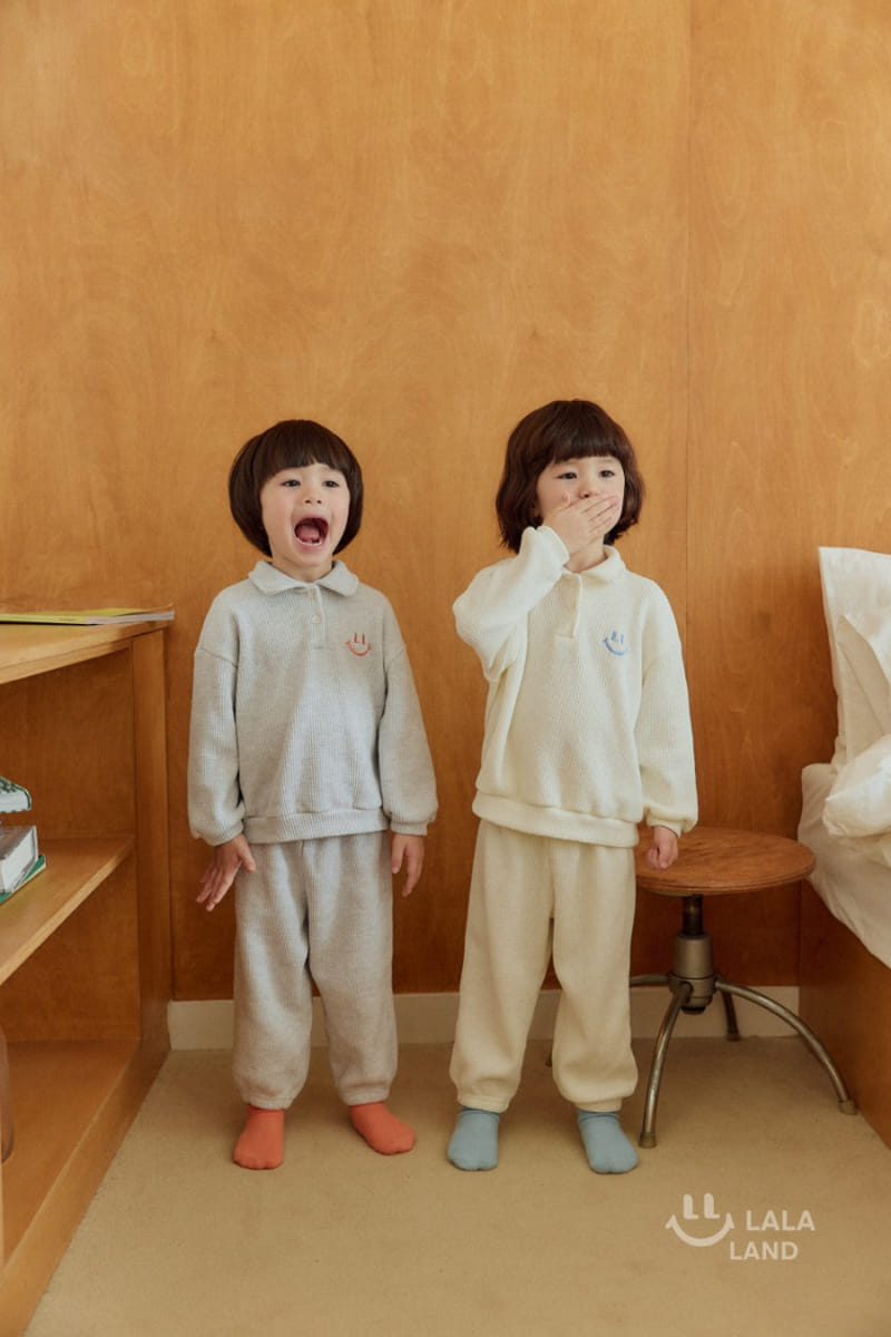 Lalaland - Korean Children Fashion - #childofig - Waffle Collar Sweatshirt - 6