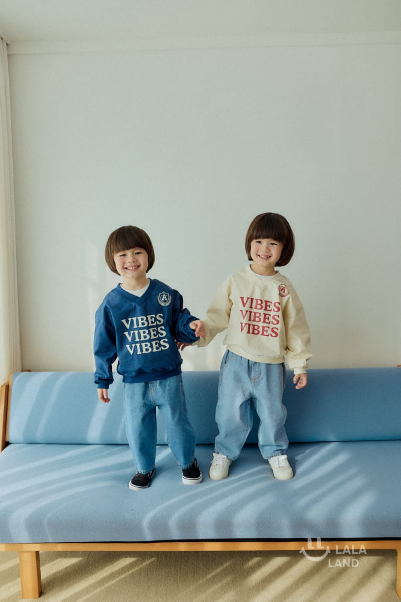 Lalaland - Korean Children Fashion - #childofig - Circle Baggy Denim Pants - 4
