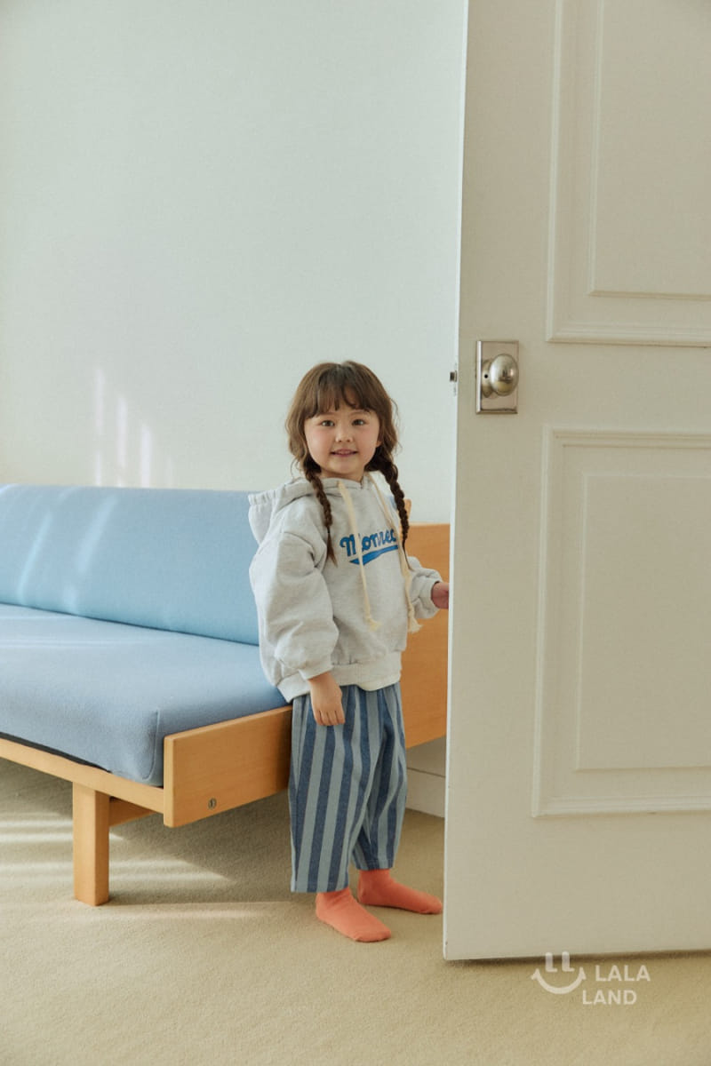 Lalaland - Korean Children Fashion - #childofig - Blue Line Denim Pants - 3