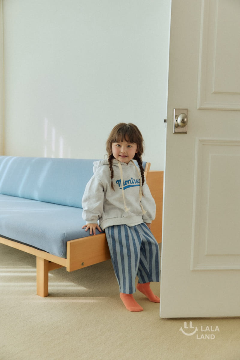 Lalaland - Korean Children Fashion - #childofig - Blue Line Denim Pants - 4