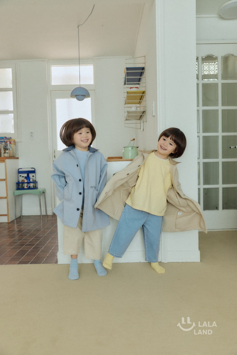 Lalaland - Korean Children Fashion - #designkidswear - Circle Baggy Denim Pants - 6
